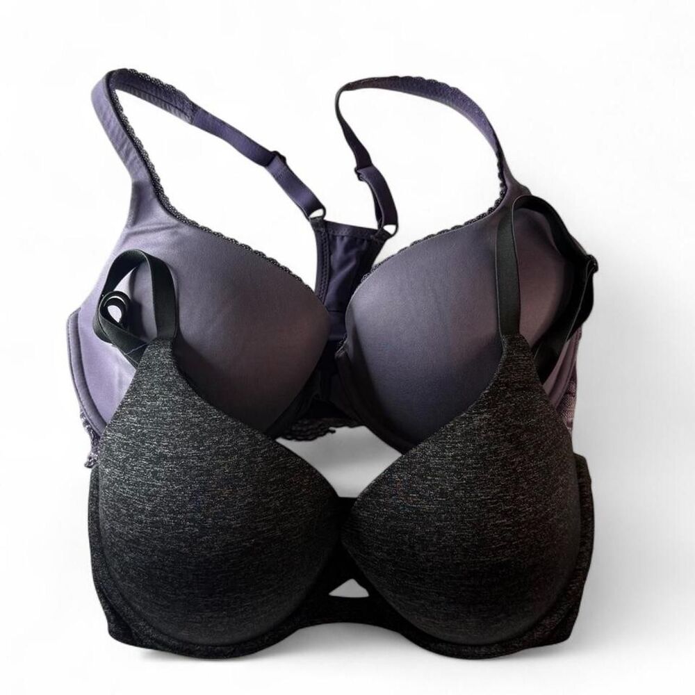Victoria’s Secret bra bundle gray and purple size 32DD